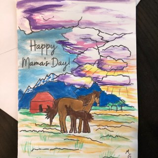 Printable-Mothers-Day-card-of-a-horse-mama-and-baby-